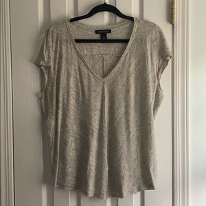 Shimmery v-neck shirt